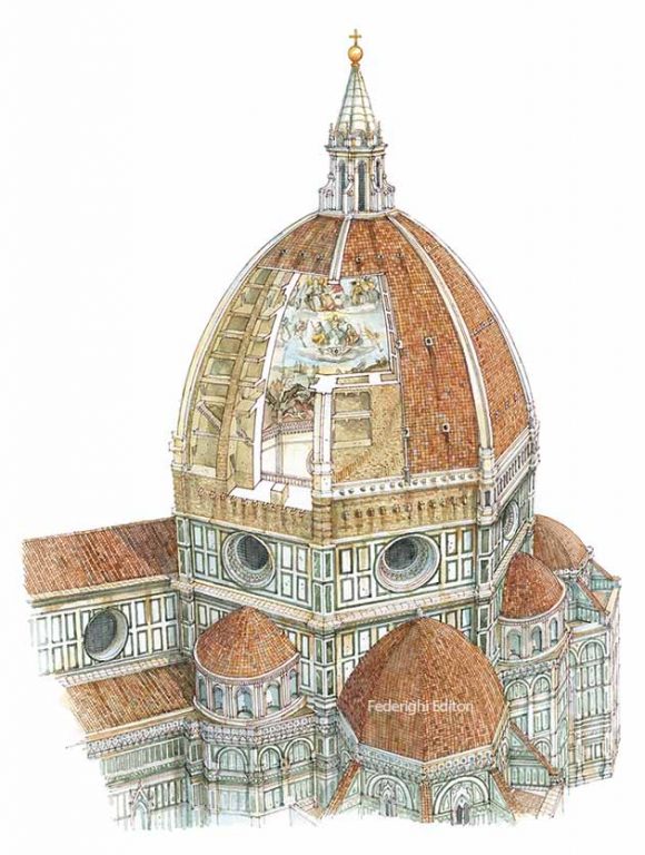 La cupola di Brunelleschi, Firenze Formato piccolo Federighi Editori